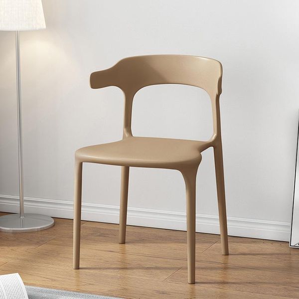 

nordic interior furniture armrest horn chair simple fashion office leisure dining plastic creative computer ch living room
