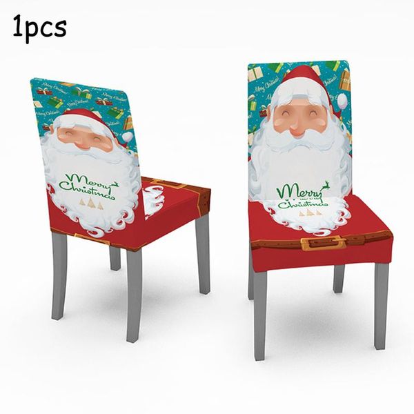 

christmas chair cover elastic print accessories decoration covers