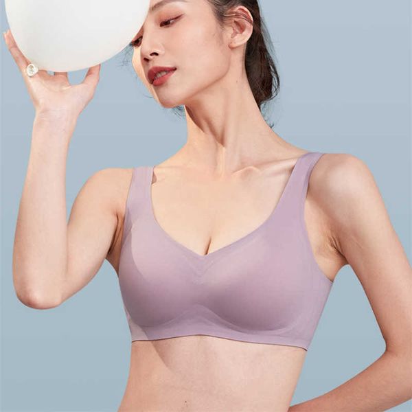 

japanese english letters soft breathable invisible bra seamless wireless push up bra women plain customize, Red;black