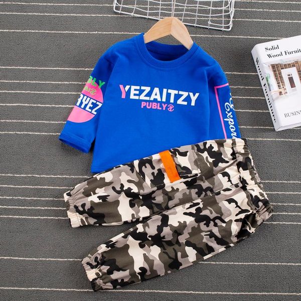 

clothing sets boys fashion t-shirts baby boy spring autumn long sleeve sweatshirt + pants 2pcs children cotton cartoon printing, White