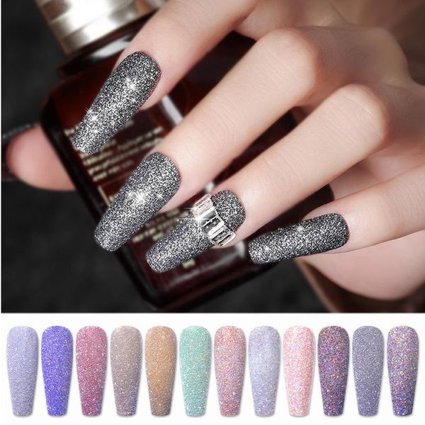 

nail glitter crystal pigment shiny effect decoration diamond powder dust mixed sequin jewelry, Silver;gold