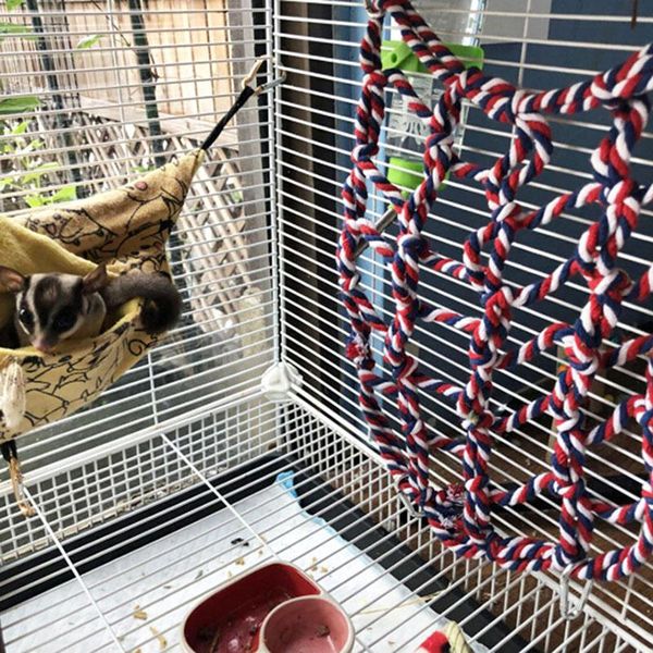 

small animal supplies 30*20cm parrot bird toy hammock net little pet hamster squirrel woven climbing 2021 pets toys