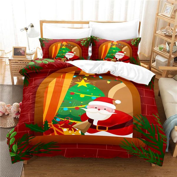 

bedding sets santa claus cover set 3d digital printing bed linen fashion design comforter