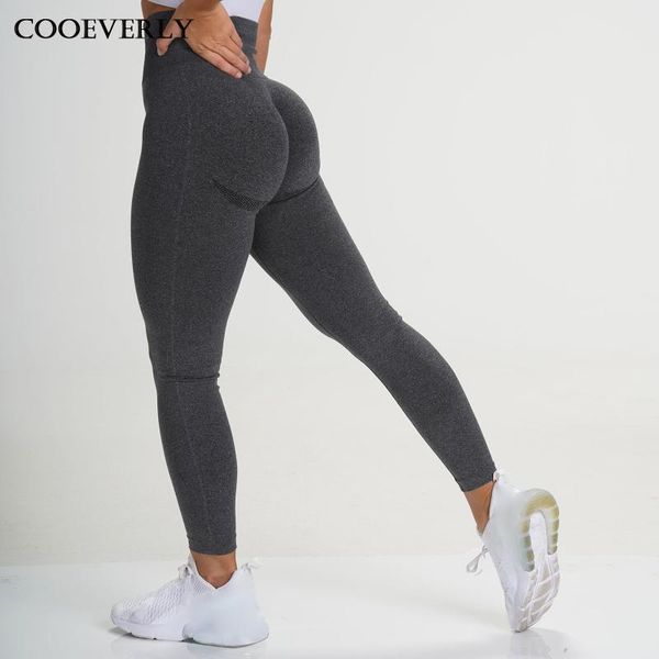 

women's leggings push up seamless fitness yoga pants sports workout clothes high waist gym trousers sportswear, Black