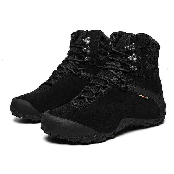 

outdoor mountaineering sho waterproof and non slip high hiking men's leather combat boots dert women's travel