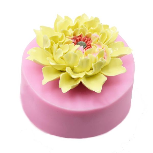 Kuchenwerkzeuge Top Qualität 3D Blumenform DIY Backen Schokolade Süßigkeiten Kekse Cupcake Silikonform Fondant Dekoration Form