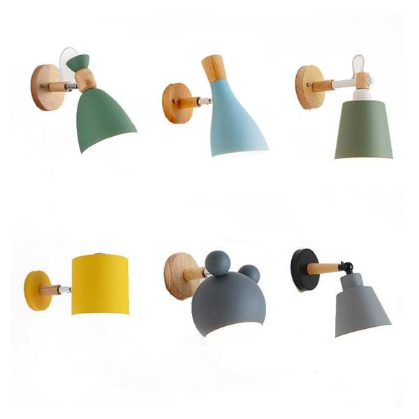 

wall lamp nordic lights rotatable adjustable sconce light iron wandlamp for bedroom store corridor hall fixtures