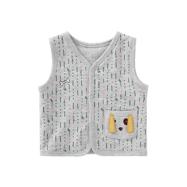 

waistcoat pureborn toddler infant baby vest sleeveless jacket cotton cartoon puppy coat spring autumn clothes, Camo