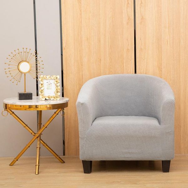

solid color jacquard bar chair cover club stretch arm slipcover study tub living room covers
