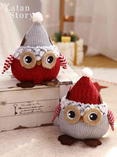 

factory outlet party decoration christmas decorations creative cute cartoon owl ornaments small gifts cabinet scene layout props