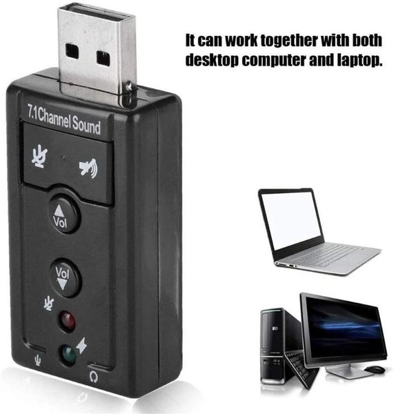 

hubs for lappc usb external virtual audio mic adapter sound card stereo
