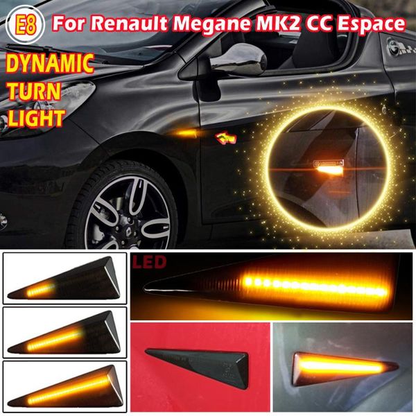 

emergency lights 1 pair led dynamic side marker light turn signal lamp for megane 2 cc scenic espace 4 vel satis wind avantime tha