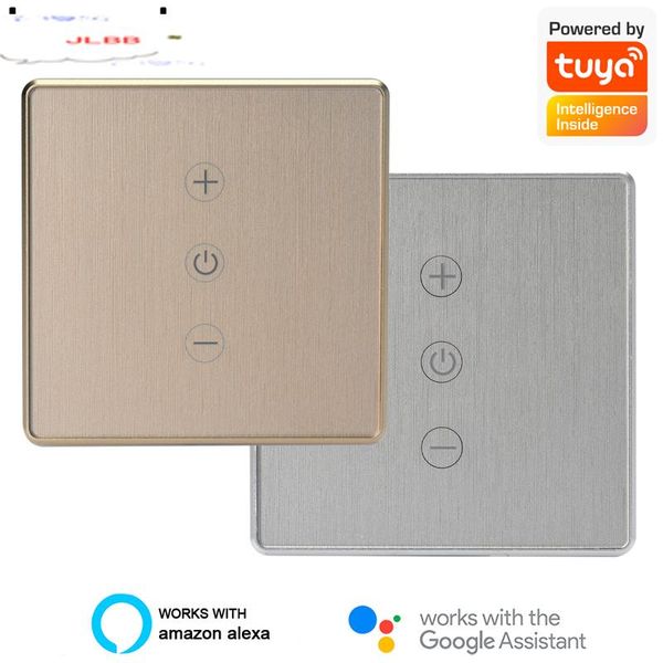 

smart wifi dimmer switch eu 220v tuya smartlife wireless remote touch switch metal frame works with alexa google home