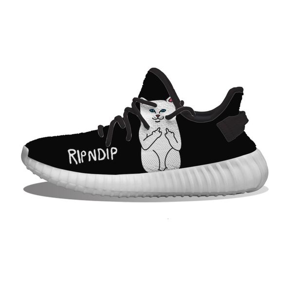 

diy custom middle finger cat cool black running sho mh printed mens womens trainers outdoor sports sneakers