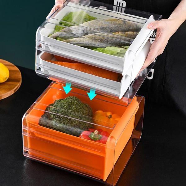 

storage bottles & jars long lasting great fridge vegetable egg rolling box clear shelf drawer safe for family