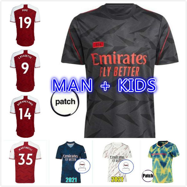 

home away men+kidsthailand quality 2021 saka soccer jerseys pepe nicolas ceballos henry sokratis 20 21 women gunners football shirt, Black;yellow