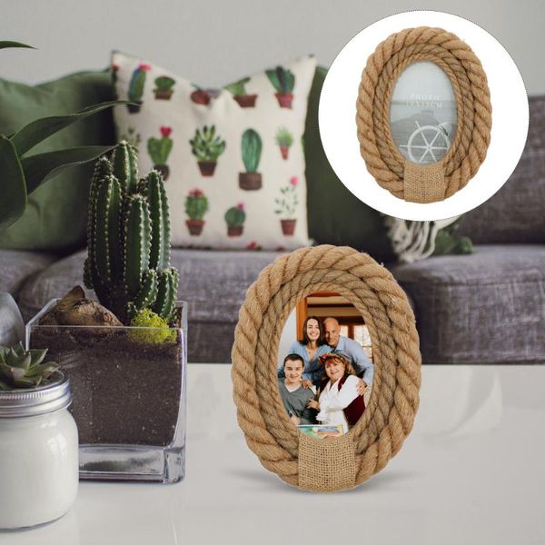 

rope decorative picture frame 6 inches po frames pretty wood holder