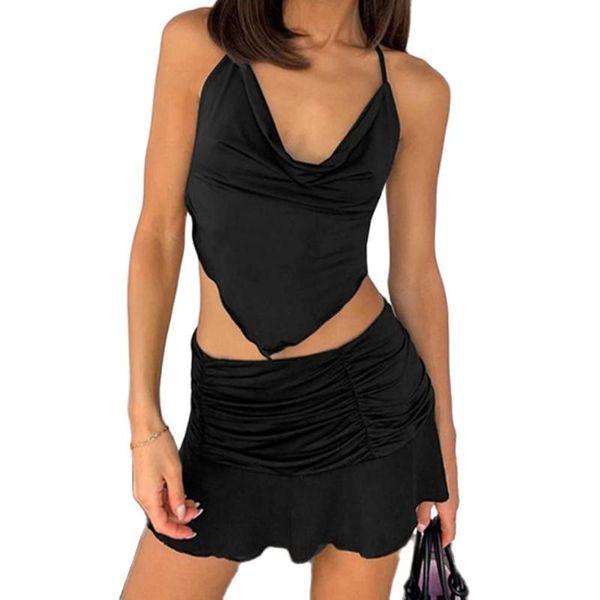 

two piece dress chill mini skirt comfortable quick drying bodycon with top, White