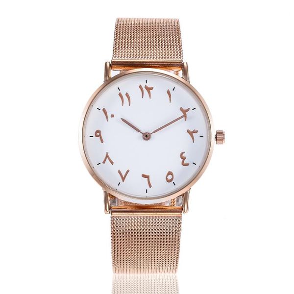 

wristwatches fashion luxury arabic number ladies watches women ultrathin stainless steel quartz wrisrtwatches montre femme zegarki damskie, Slivery;brown