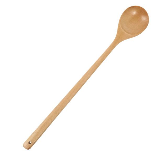 

spoons 1pc wooden spoon cooking with a long handle soup mixing stirrer