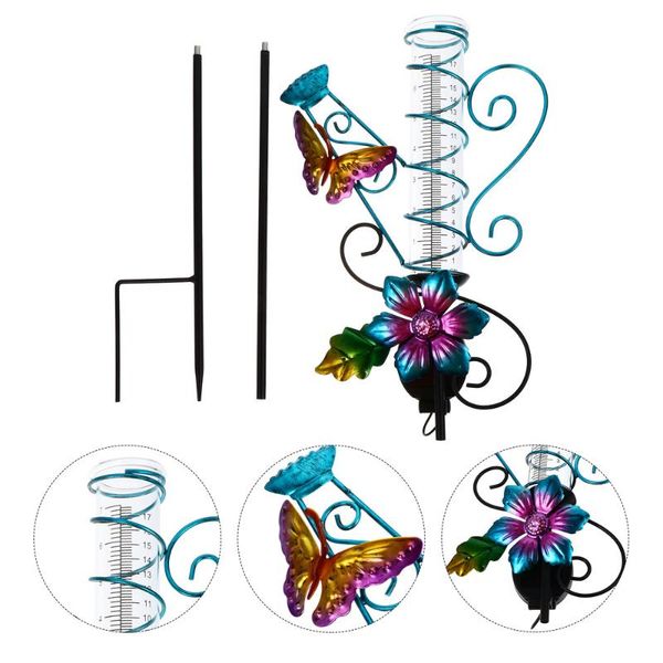 

lawn lamps 1pc novel yard light solar lamp rain gauge outdoor decorative