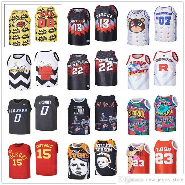 

ncaa stitched movie basketball jerseys 3 summertime shootout michael myers killer season jersey 00 kel all that all over aganin 13 ames hard, Black