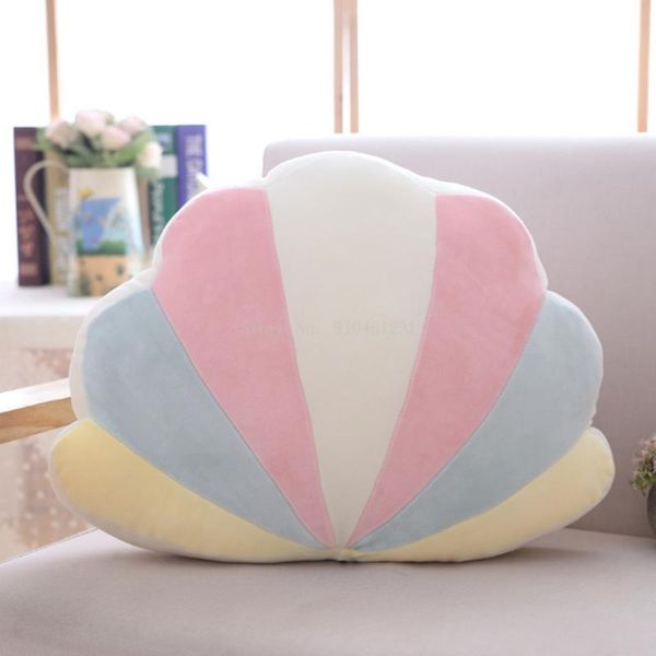 

pillow rainbow kids star shell shape cute girls plush for sofa bed office travel student siesta table cushion