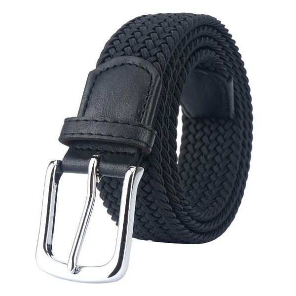 

belts 3.4cm belt canvas pin buckle men's casual sports pants wild women youth students luxury, Black;brown