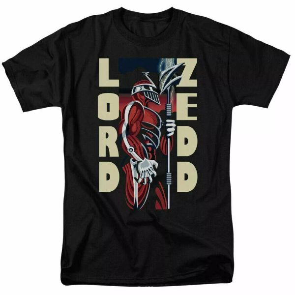 

mighty morphin power rangers zedd deco t shirt mens licensed lord zedd black, White;black
