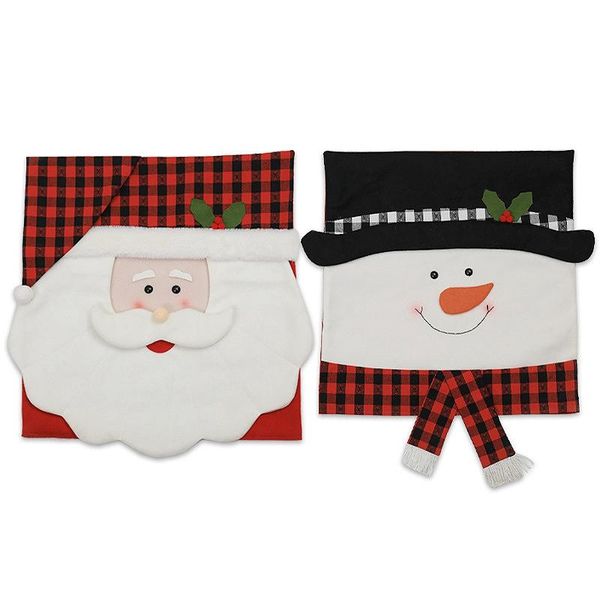 

pcs christmas santa claus chair covers back cover home party decor decorations for