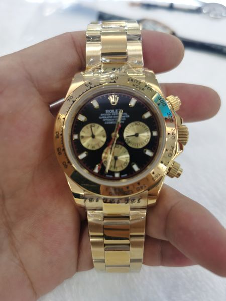 

with original box wristwatches sapphire 40mm 116509 automatic mechanical mens men's watch watches no chronograph black dial, Slivery;brown