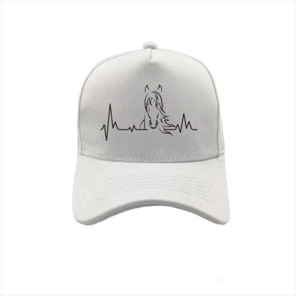 

heartbeat of horse baseball caps adjustable fashion hats summer women girl outdoor riding mz 229, Blue;gray