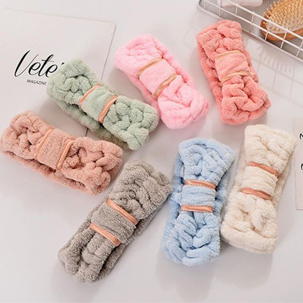 

hair accessories women cute elastic knotted soft hairbands spa bath shower make up wash face headband band girls