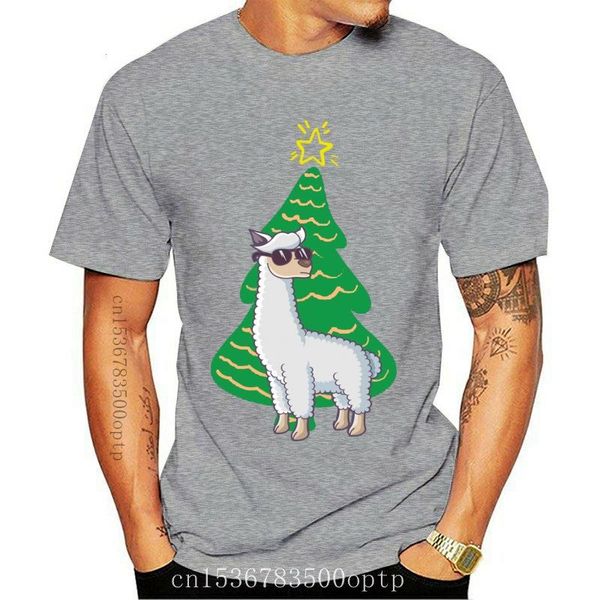 

men's t-shirts funny fa llama christmas pajama tree ornament decor gifts t-shirt1, White;black