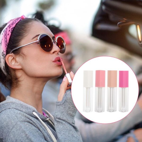 

storage bottles & jars 8pcs heart shaped lip gloss empty tube makeup
