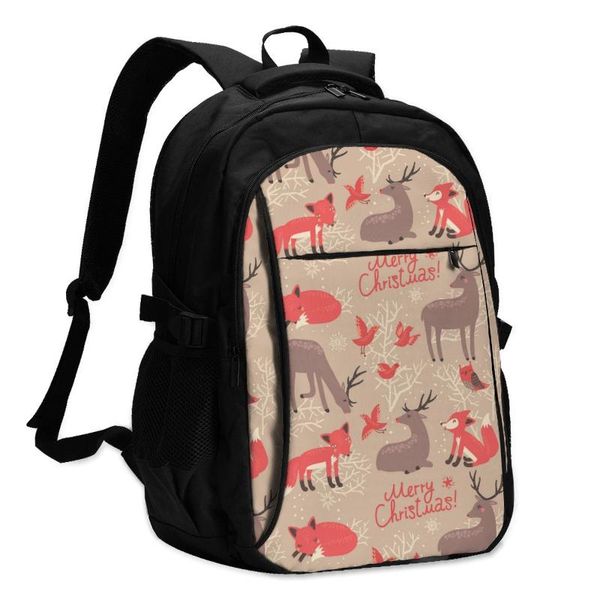 

backpack 2021 lapusb deer and foxes travel male women leisure
