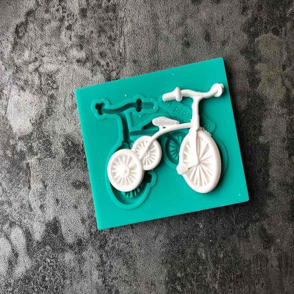 

cake tools tricycle bicycle silicone mould diy fondant soft ceramic chocolate candy