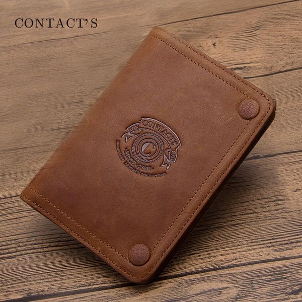 

men's wallet retro cowhide bag card coin purse for men wallets, Red;black
