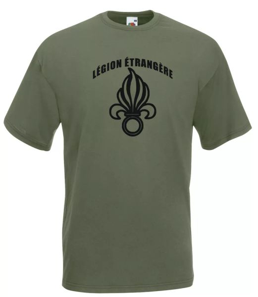 

tshirt j1825 coatofarms foreign legion low visibility army06371192, White;black