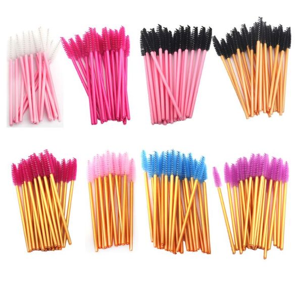 

false eyelashes 150pcs disposable eyelash/lip brushes eyebrow wand comb eye lashes makeup mascara wands for eyelash extension