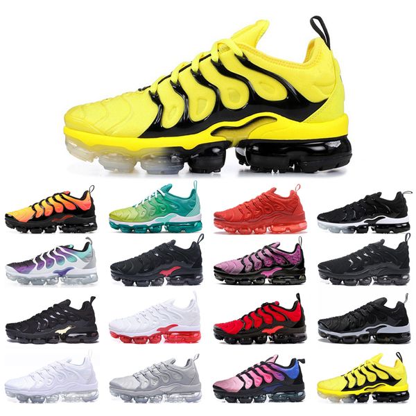 

mens running shoes womens tn plus triple white black sunset lemon lime red shark tooth green blue fury cool grey hyper violet bumblebee bred