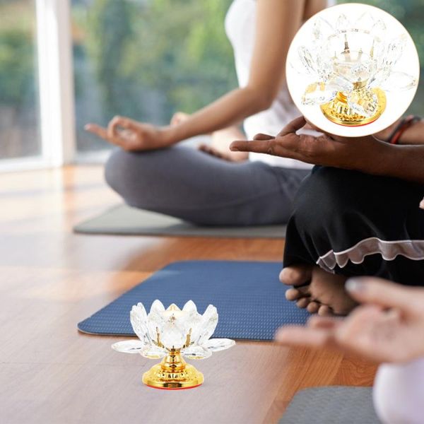 

candle holders lotus stand crystal candlestick temple pray holder supply