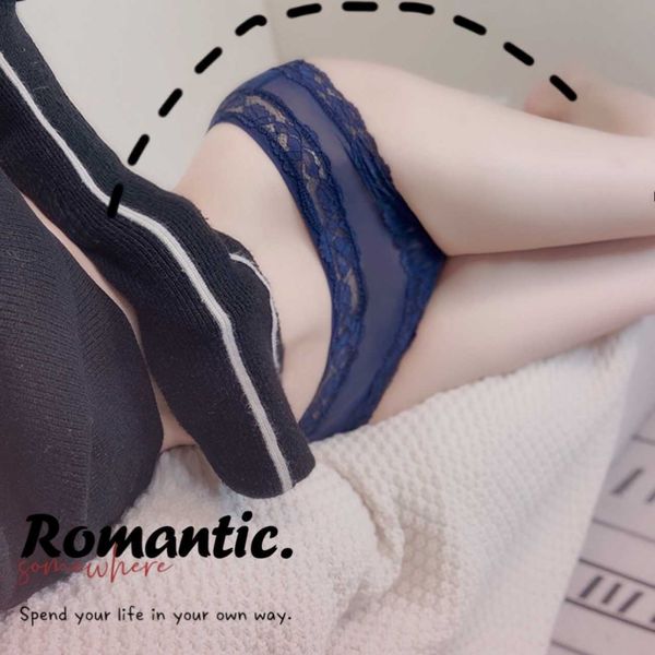 

briefs panties super simple mesh women's pure lace low waist 2021, Black;white