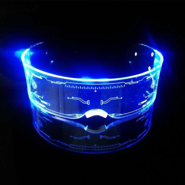

party decoration flashing glasses el wire led glowing supplies lighting novelty gift bright light festival glow sunglasses