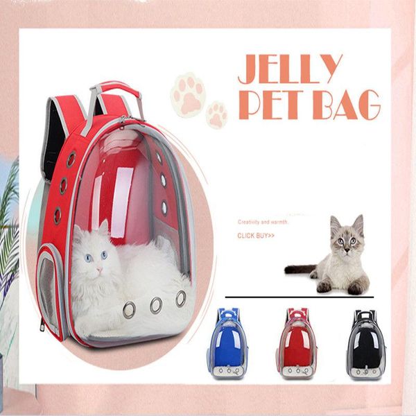 

cat carriers,crates & houses summer dog carrier backpack transparent outdoor pet bag for small dogs cats breathable puppy chihuahua carrying