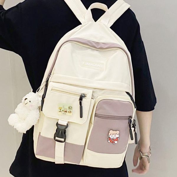 

backpack fashion female women like for teenage girl kawaii travel rucksack waterproof nylon simple school bag
