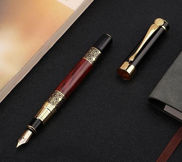 

metal ink fountain pen automatic supply student writing gift box pens