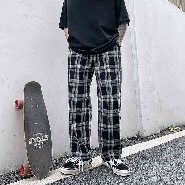

pants fashionable the quality plaid casual sports summer thin adjustable leggings loose tooling men's, Black