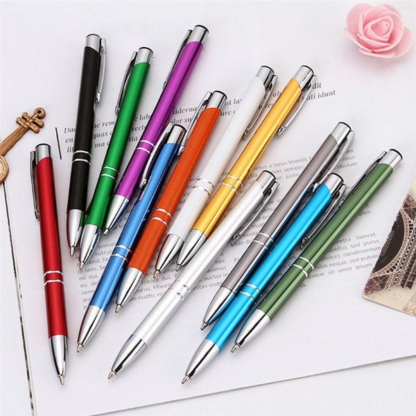 

ballpoint pens 10pcs colored creative writing retractable, Blue;orange