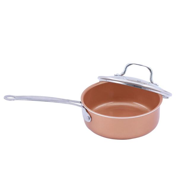 

pans non-stick skillet copper ceramic induction frying pan saucepan oven & dishwasher safe nonstick kitchen cookware